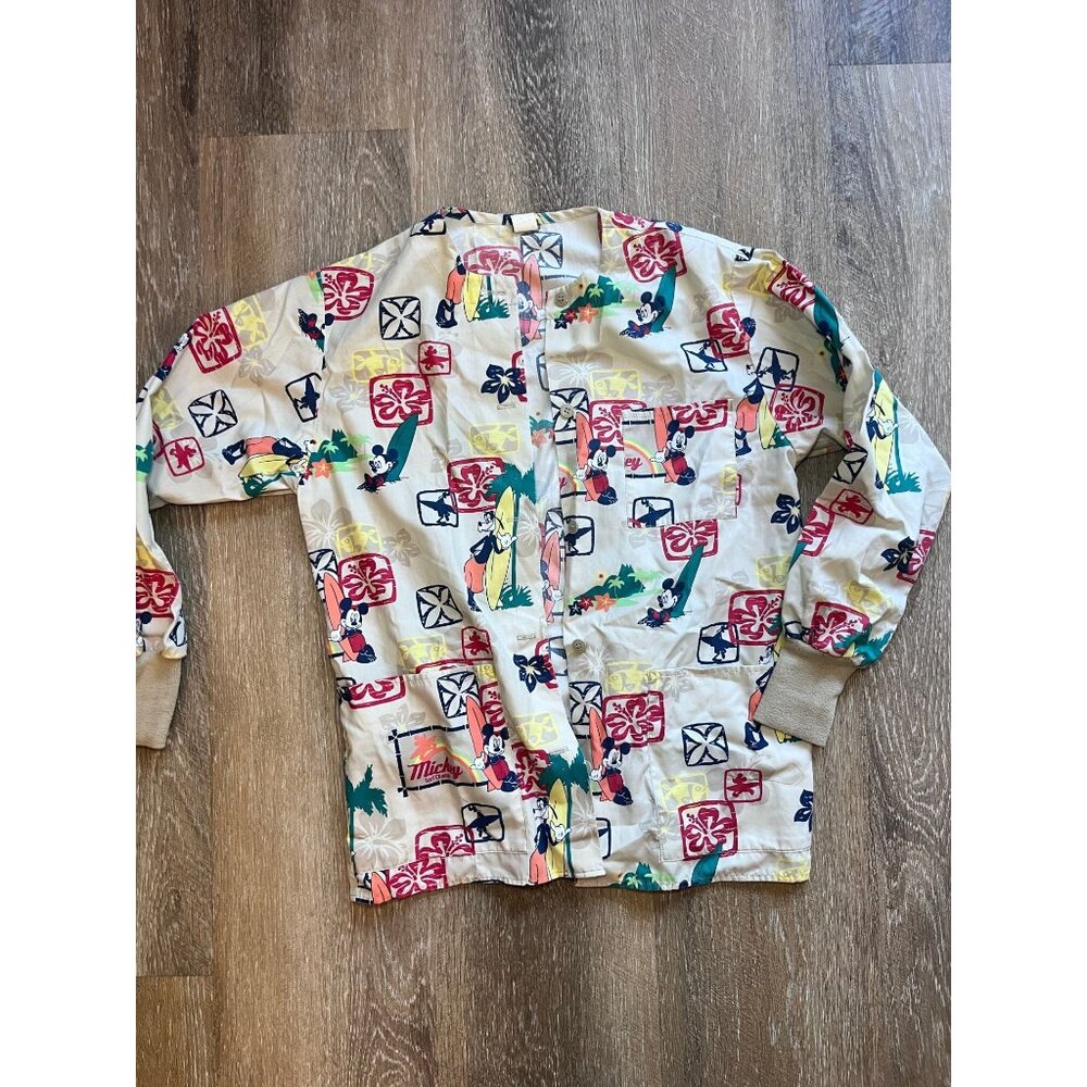 Disney Mickey Mouse Hawaiian Surf Shirt – Tropical Aloha Print – Size XS